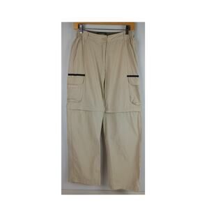VTG Stillwater Supply Co Womens 6 Khaki Cargo Elastic Waist Zip Off Shorts Pants